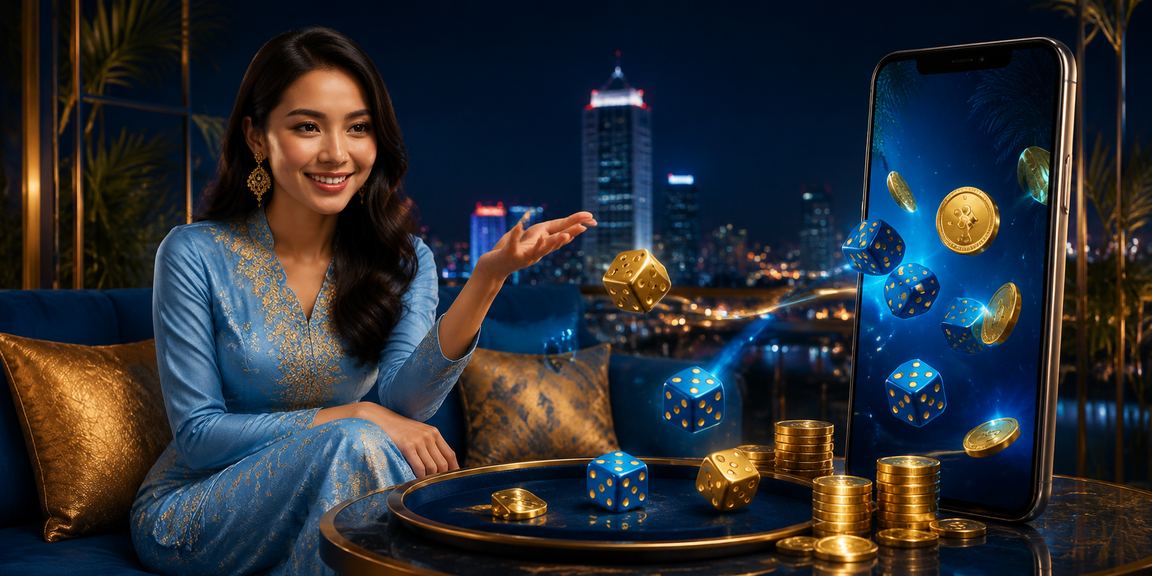 Permainan dadu kasino di Seremban dengan pakaian tradisional Melayu